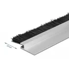 66649 - Brush strip 20 mm with straight aluminium profile - length 1 m
