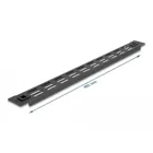 66985 - 19" network cabinet panel with ventilation slots tool-free 1 U black