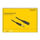 86767 - Jack extension cable 6.35 mm 3 pin male to female 5 m black