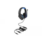 27182 - Gaming headset, 3.5 mm jack plug, blue LED, PC, notebook, games console