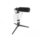 66582 - Vlog Shotgun Mikrofon Set für Smartphones und DSLR Kameras