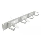 66543 - 19? Cable management brush strip with 4 brackets 1 U grey