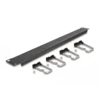 66918 - 19? Cable management marshalling panel with 5 metal brackets 1 U black