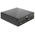 47230 - 5.25" Wechselrahmen für 1 x 5.25" Slim Laufwerk + 2 x 2.5" SATA HDD / SSD