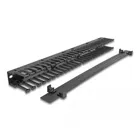 67022 - 19" cable management marshalling panel with 3 openings 1 U black
