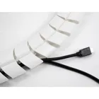 20797 - Kabelkanal für Schreibtisch 740 x 75 mm höhenverstellbar weiß