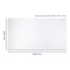 12044 - Mouse pad 900 x 500 x 2 mm white