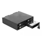 47235 - 5.25″ Wechselrahmen für 4 x 2.5″ U.2 NVMe SSD mit abschließbaren Trays