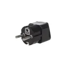 MCE155 - Adapter socket UK Maclean, EU plug, universal, black