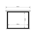 MC-952 - Maclean projection screen, electric, wall or ceiling, 100", 200x15