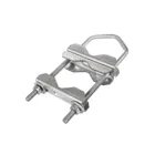 MCTV-921 - Antenna Mast Clamp for up to 2 Masts Galvanised Steel V Bolt