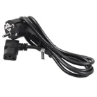 MCTV-802 - Angled mains cable, 3-pin, EU plug, 1.5m