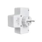 MCE217 - Maclean socket outlet, quadruple with on/off switch, universal plug, 4x2.5A,