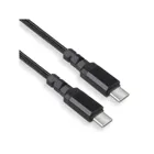 MCE491 - 2 x USB-C 100 W Maclean-Kabel, PD-Unterstützung, Datenübertragung bis zu 10 Gbit/s, 5 A, schwarz, 1 m lang,