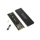 MCE582 - Hard drive enclosure, SSD M.2, NGFF, USB 3.0, sizes 2230/2240/2260/2280, aluminium housing,