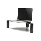 MC-935 - Maclean corner laptop/monitor stand, max. 20kg, tempered glass, (515x285x127mm),