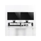 MC-936 - Maclean , Stand for two monitors, max. 20kg, tempered glass, (1029x285x127mm)