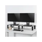 MC-936 - Maclean , Stand for two monitors, max. 20kg, tempered glass, (1029x285x127mm)