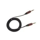 MCTV-695 - 3.5 mm jack cable, flat, metal plug, 2 m, black