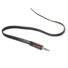 MCTV-695 - 3,5-mm-Klinke-Kabel, flach, Metallstecker, 2 m, schwarz