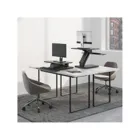 MC-882 - Maclean desk stand for keyboard, monitor or laptop, gas spring, for standing and sitting work, black