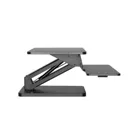 MC-882 - Maclean desk stand for keyboard, monitor or laptop, gas spring, for standing and sitting work, black