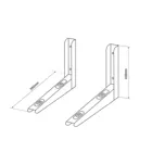 MC-624 - Maclean air conditioner/heat pump support bracket, arm length 550mm, galvanized steel, up to 200kg
