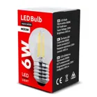 MCE284 - LED-Glühbirne E27, 6W, 230V, warmweiß 3000K, 720lm, Retro-Edison-Deko G45