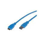 MCTV-586 - Maclean Cable, USB 3.0 Cable, AM-microBM, Plug-to-Plug, 0.5m