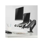 MC-836 - Adjustable laptop holder, compatible with Maclean desk holders, for standing and sitting work, 11"-17",