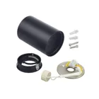 MCE422 - Maclean tube / surface-mounted luminaire, spot, halogen, round, aluminium, GU10, 80x115mm, colour black, B