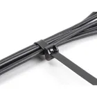 19727 - Cable tie with metal tongue L 343 x W 127 mm 10 pieces black