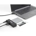 64252 - USB Type-C Konverter für 1 x M.2 NVMe SSD 1 x SATA SSD HDD mit Klon Fun