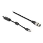 84178 - High-Res Audio converter cable XLR 3 pin to USB Type-A analogue to digital 3 m