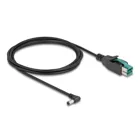 80012 - PoweredUSB cable plug 12 V to DC 55 x 21 mm plug angled 2 m