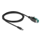 80496 - PoweredUSB cable plug 12 V to DC 55 x 25 mm plug 2 m