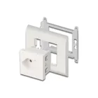 81437 - Easy 45 Socket outlet with earthing contact T13 Switzerland 45 x 45 mm