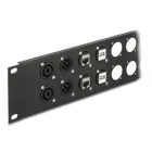 88055 - 19 D-type patch panel 24 port 2 U black