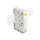 85936 - Fibre optic connection box for top-hat rail with splice holder and 2 x LC duplex coupler