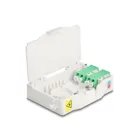 85936 - Fibre optic connection box for top-hat rail with splice holder and 2 x LC duplex coupler