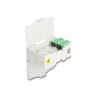 88097 - Fibre optic junction box for top-hat rail with splice holder and 4 x SC Simplex coupler