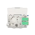 88098 - Fibre optic junction box for top-hat rail with splice holder and 4 x LC duplex coupler