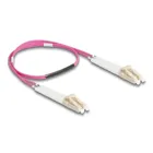 88086 - Fibre optic cable LC duplex to LC duplex multimode OM4 angled 0.5 m