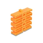 66255 - Cable organiser with 24 cable entries orange