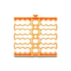 66255 - Cable organiser with 24 cable entries orange