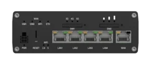 Ubiquiti, MikroTik, Teltonika, Delock, TP-Link, Deciso - RUTM54 von Teltonika: 5G in Schwarz – für die neue Generation der Konnektivität RUTM54 Anschluesse