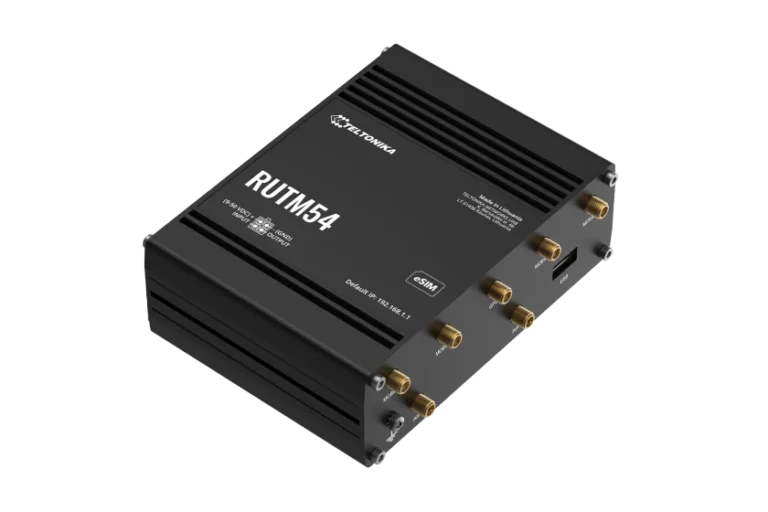 Ubiquiti, MikroTik, Teltonika, Delock, TP-Link, Deciso - RUTM54 von Teltonika: 5G in Schwarz – für die neue Generation der Konnektivität RUTM54-Gehaeuse